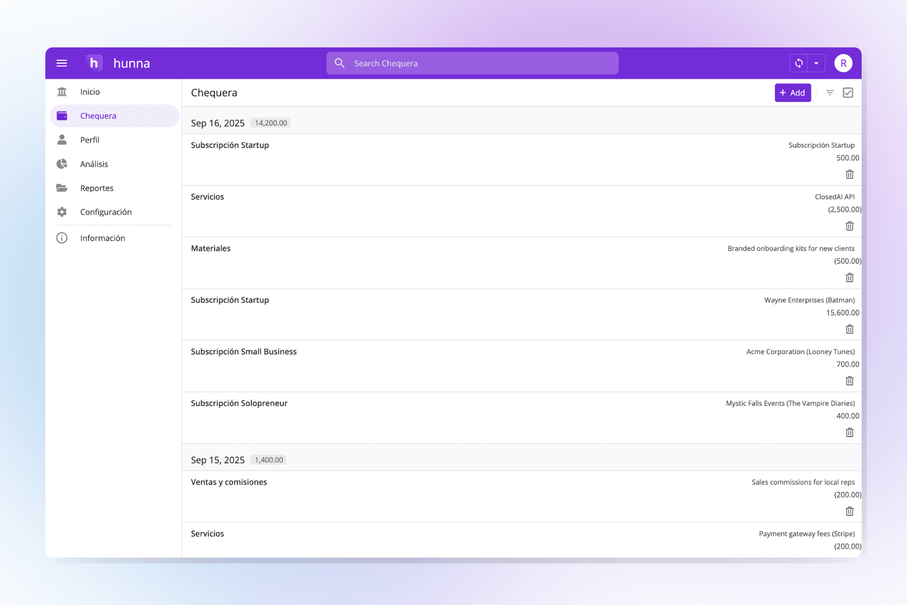 Automate your income and expenses tracking